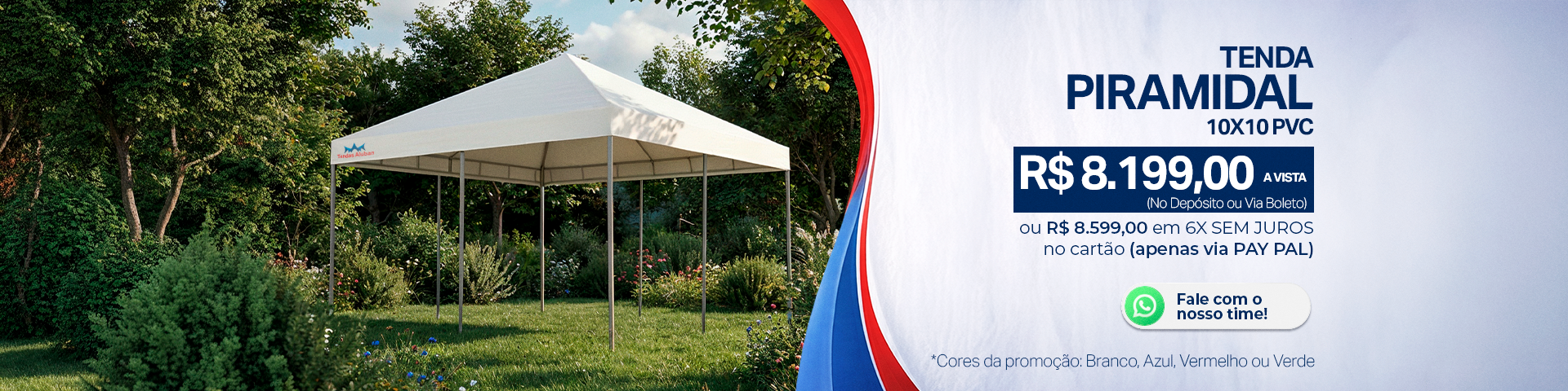 Tenda Piramidal Frete Grátis