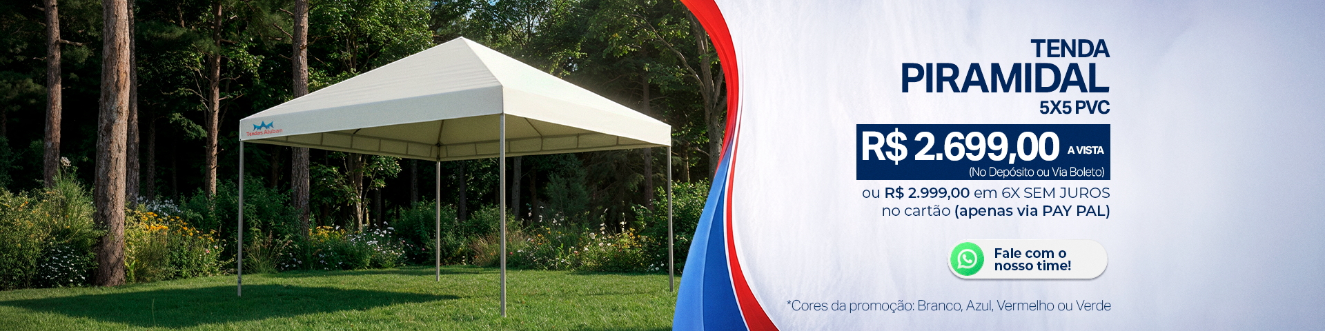 Tenda Piramidal para Agronegócio